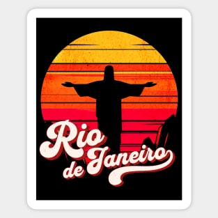 Christ the Redeemer Rio de Janeiro Circle Design Sticker